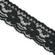 30mm Black Rose Pattern Embroidery Lace